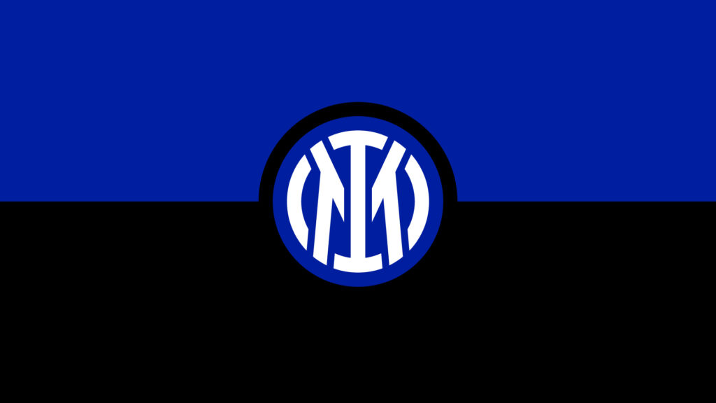 Logo dell’FC Internazionale: cerchio blu e nero con le lettere I e M intrecciate al centro in colore bianco.