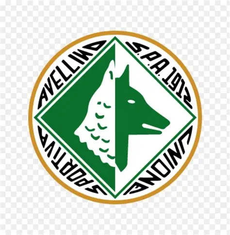 Logo dell’Avellino Calcio: scudo circolare verde e bianco con lupo stilizzato al centro.